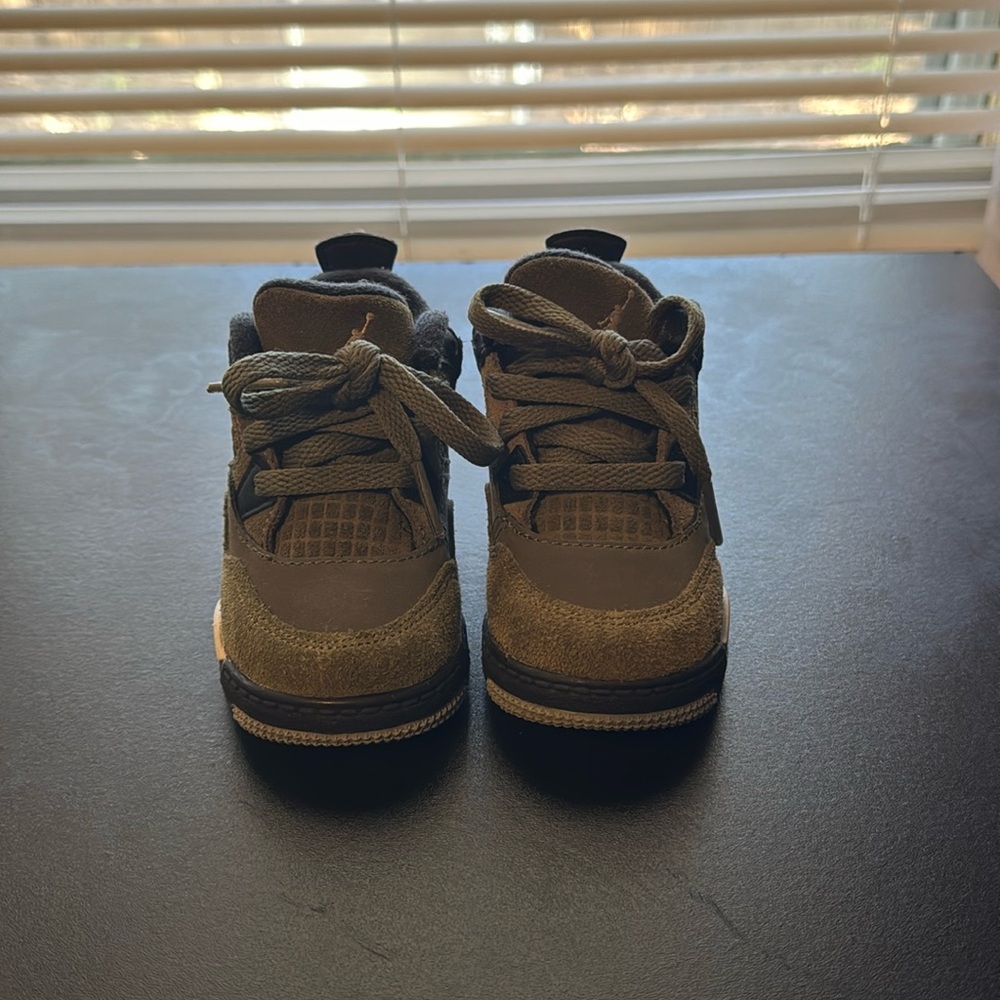 5C Jordans
Olive Green, White, and Black